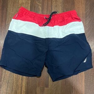 Nautical Colorblock Men's Swim Trunks